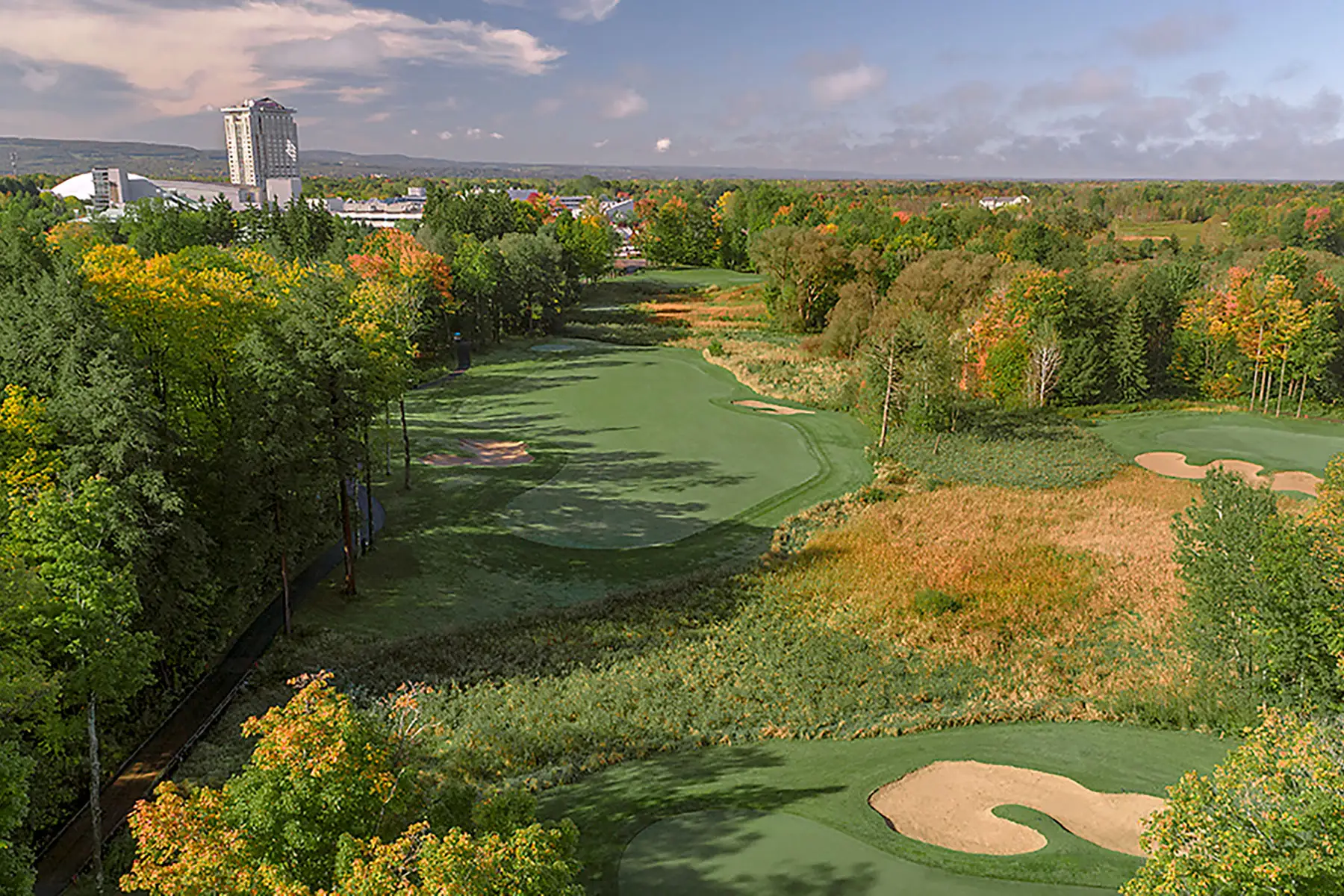 Aerial shot of Shenendoah Golf Course