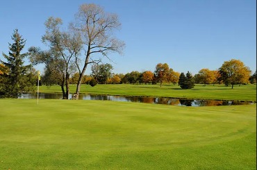 The greens of Pleasant Knolls golf course