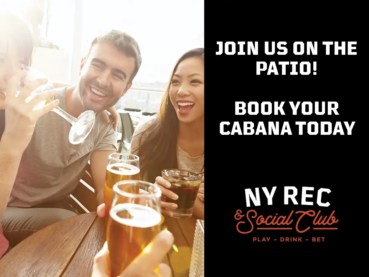 Join Us on the Patio! Book your cabana today.