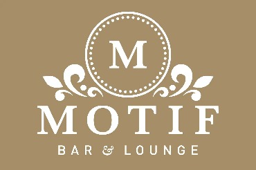 Motif Bar & Lounge gold and white logo